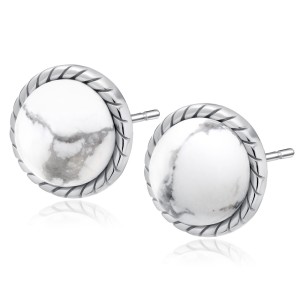 Cercei argint cu piatra alba DiAmanti Z2031ER_HW-DIA (Argint 925‰ 2,5 g.)